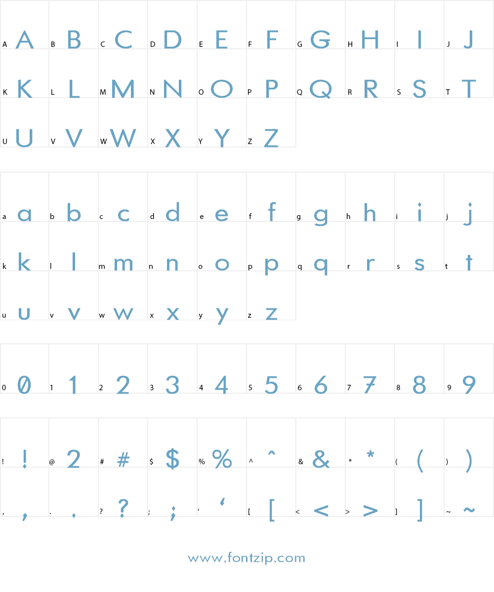 Gem Font One Font Character